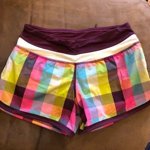 Lululemon plaid shorts